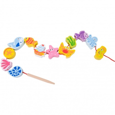 Puidust nöörimismäng mereelukad, 13 osa