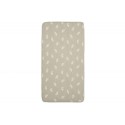 Kummiga voodilina Jersey 60x120cm Twig Olive Green