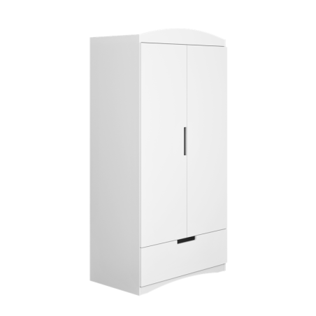 Riidekapp klassika valge, 186x90 cm