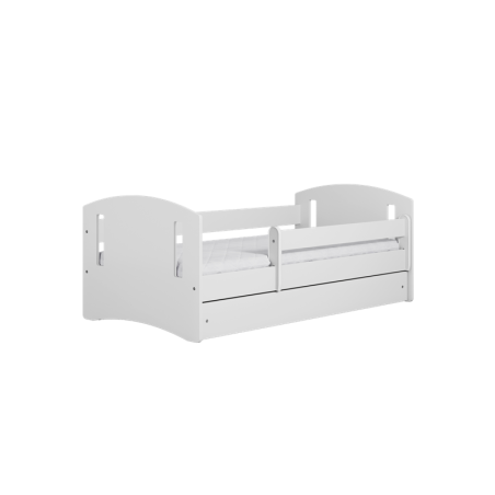 Voodi classic 80x140 cm, sahtli ja madratsiga, valge