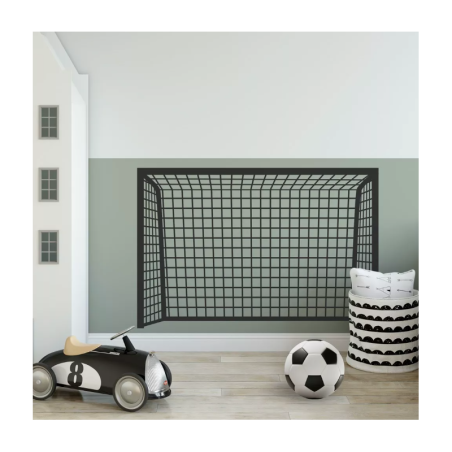 Seinakleebis jalgpallivärav, must