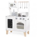 PolarB Puidust köök koos tarvikutega ja häältega, valge