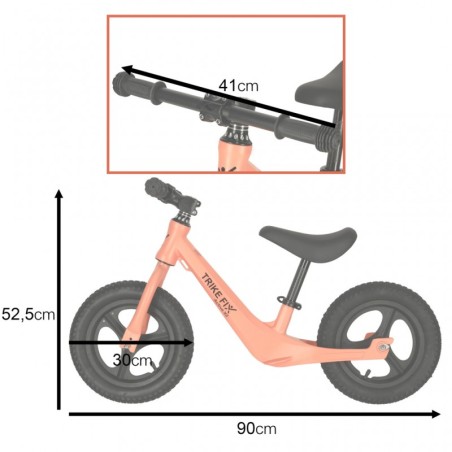 Trike fix active2 tasakaaluratas / jooksuratas, oranž