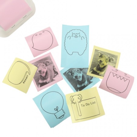 Mini kaasaskantava printeri paberirullid värvilised 4.5M, 3 tk