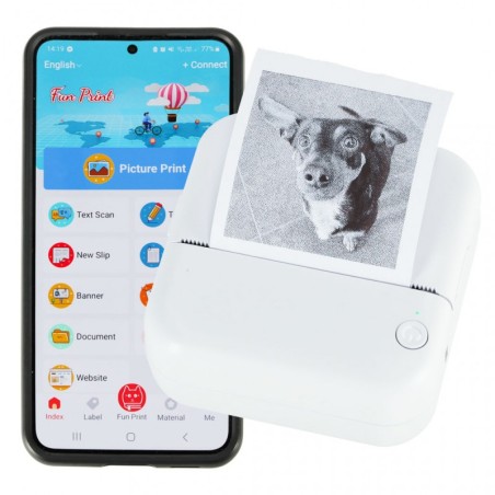 Mini kaasaskantav termoprinter USB