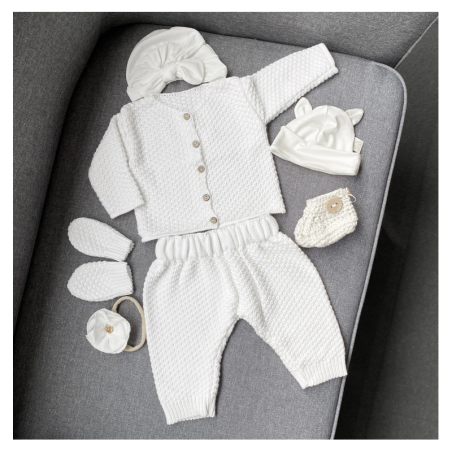 Bambus kampsun 3-6 kuud, valge