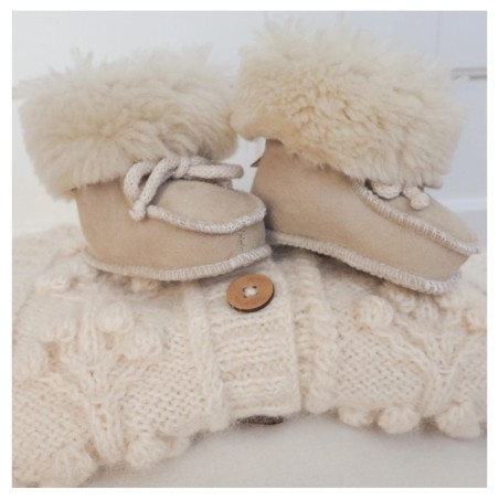 Lambanahast beebi papud, hele beež