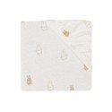 Kummiga voodilina Jersey 60x120cm Happy Miffy Nougat