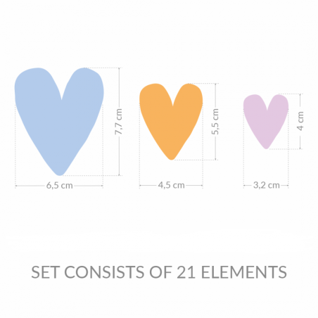 Seinakleebised Südamed, 21 tk