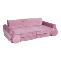 Laste Premium diivan, velvet roosa