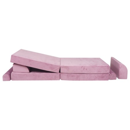 Laste Premium diivan, velvet roosa