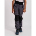 Laste softshell püksid fliisvoodriga Street strong, hall/must