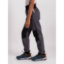 Laste softshell püksid fliisvoodriga Street strong, hall/must