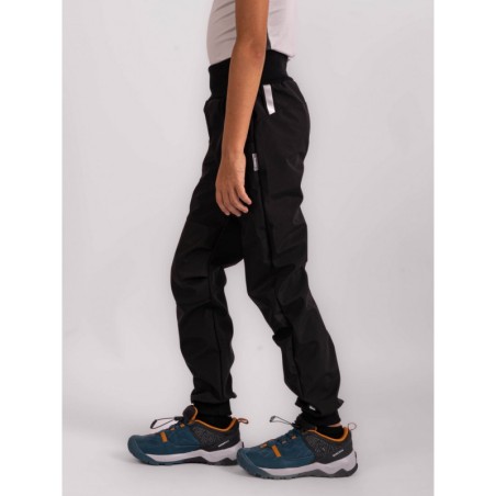 Laste softshell püksid fliisvoodriga Street strong, must