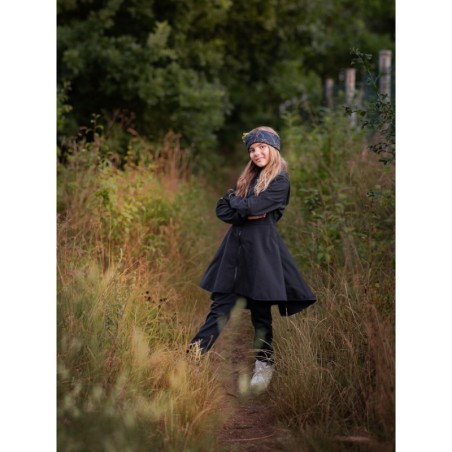 Laste softshell püksid fliisvoodriga Street strong, must