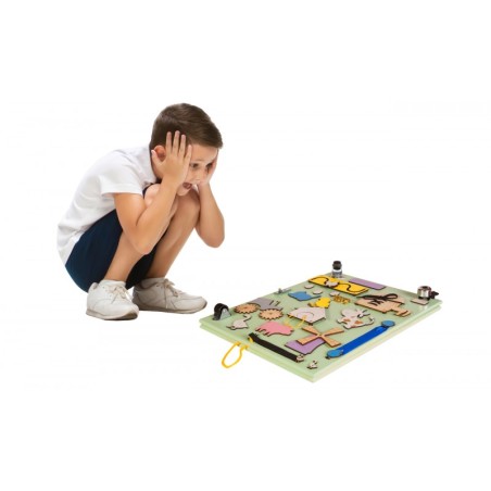 Kahepoolne värviline tegelustahvel / kriiditahvel Farm