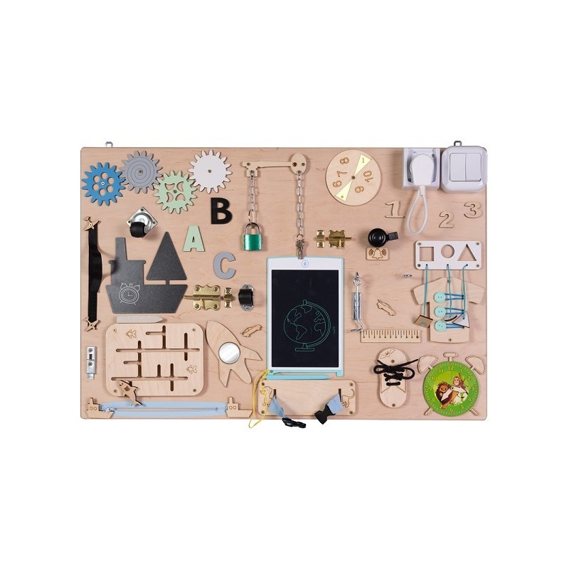 Sensoorne tegelustahvel sinine/roheline 75x50 cm