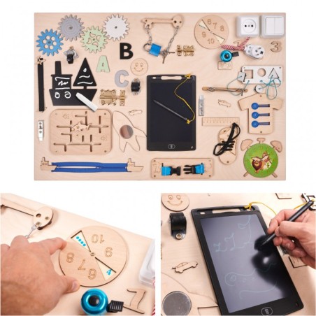 Sensoorne tegelustahvel sinine/roheline 75x50 cm