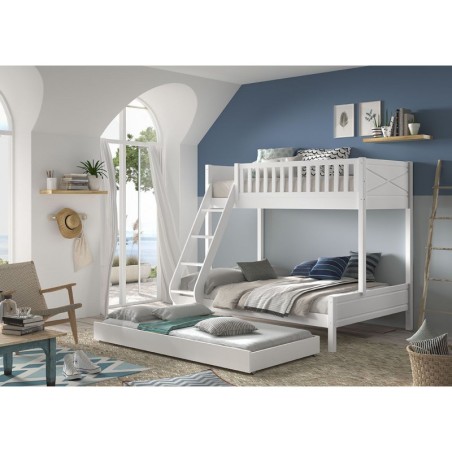 Scott narivoodi 90x200+140x200 cm ja lisavoodi sahtliga