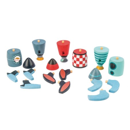 Puidust mängukomplekt - rakett konstruktor