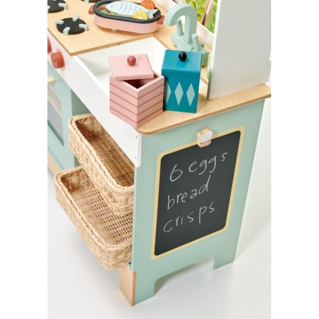 Puidust detailne mänguköök lisadega