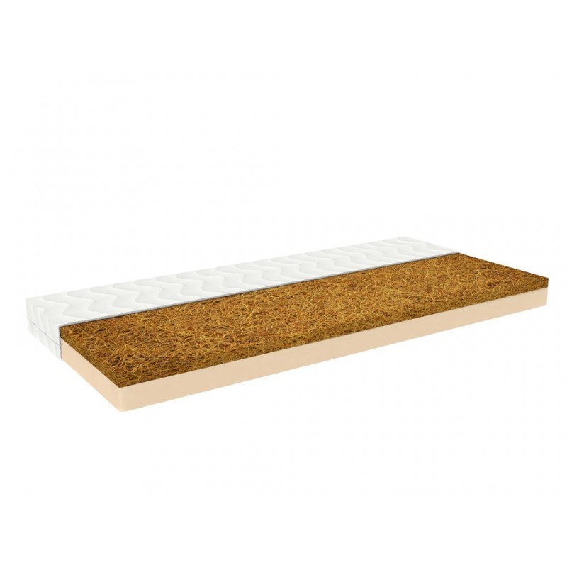 BIO võrevoodi madrats NATY 60 cm x 120 cm naturaalsest vahust ja mererohust