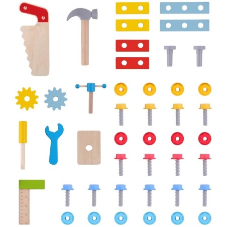 Puidust tööriistapink lastele