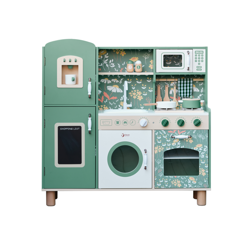 Suur puidust vintage mänguköök lastele + tarvikud