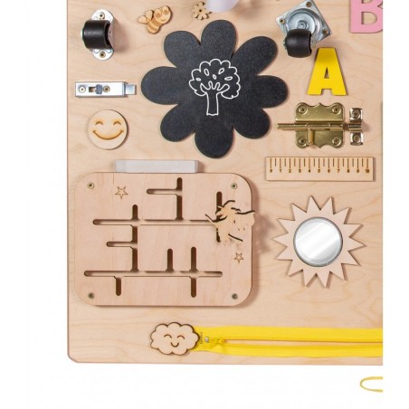 Sensoorne tegelustahvel kollane/roosa 75x50 cm