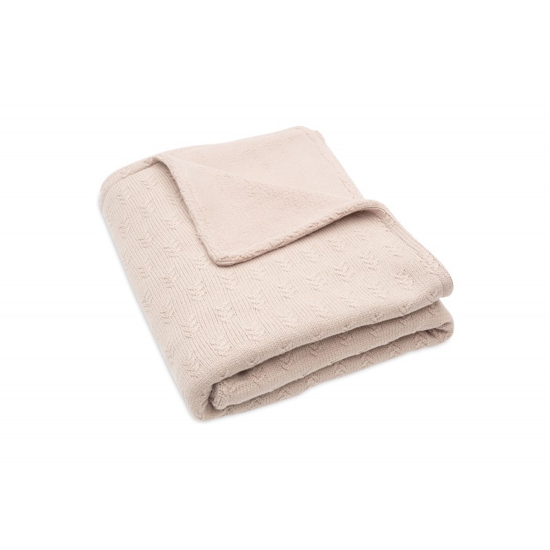 Kootud tekk 100x150 cm 100x150cm Grain Knit Wild Rose/Velvet