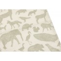 Musliin lapid 3 tk, 31x31 cm, Animals Olive Green