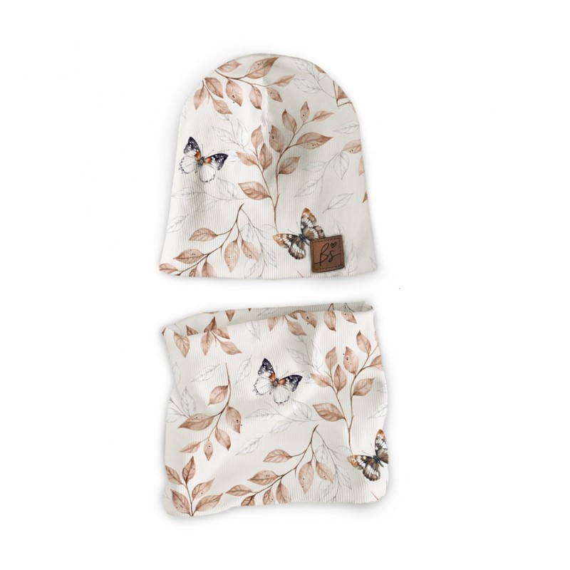 Müts ja torusall komplekt Ribbed, Butterfly