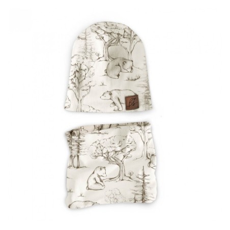 Müts ja torusall komplekt Ribbed, Sketchy Bears