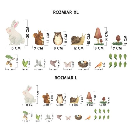 Seinakleebiste komplekt puu XL