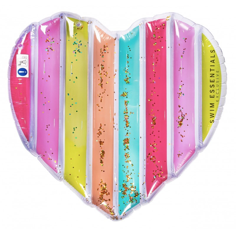 Täispuhutav madrats süda Rainbow