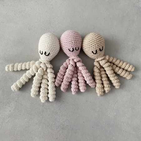 Käsitöö kõristi kaheksajalg, hall