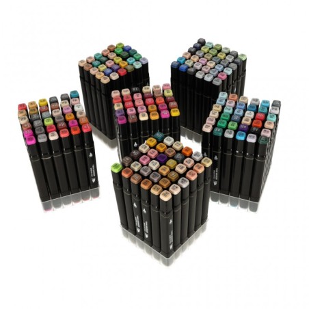 Kahepoolsed markerid 204 tk + alus