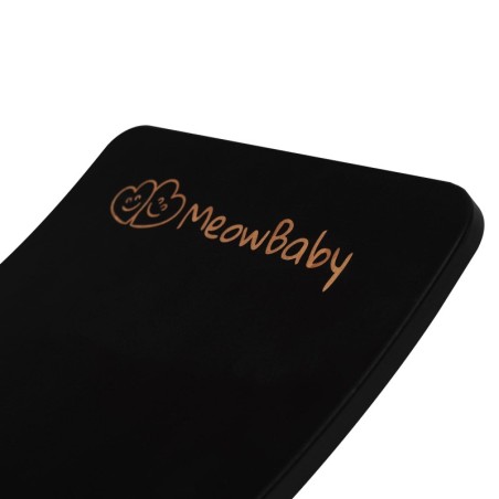 Tasakaalulaud lastele 80x30cm, must / hall vilt