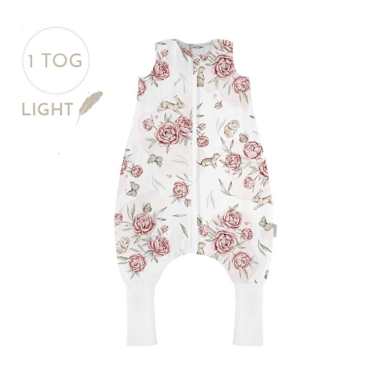 Õhem magamiskott jalaotstega 1 TOG, S (12-36 kuud) Peony Dreamland