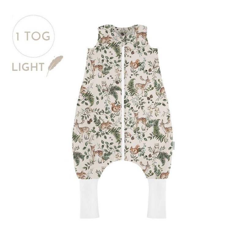 Õhem magamiskott jalaotstega 1 TOG, XS (6-12 kuud) Animal Garden
