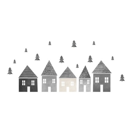 Seinakleebised hallid majad XL