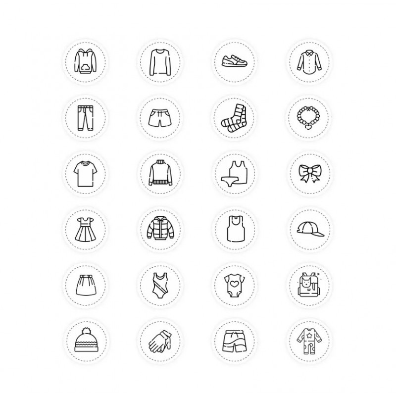 Kleebised riidekapile 24 tk