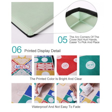 MNTL magnetklotside hoiukarp mängumatt Aeroplane Chess Theme