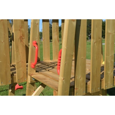 Mänguväljak Junior J1 kollane (liumägi+ronimissein+platvorm)