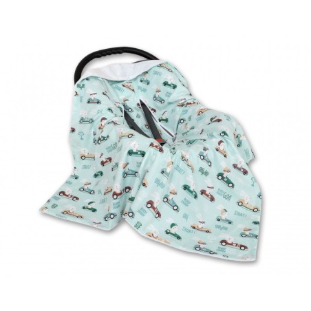 Turvahälli tekk, valge/mint jänesed