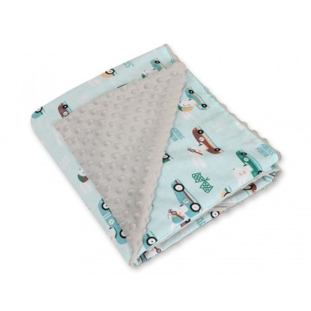 Turvahälli tekk, hall/mint jänesed