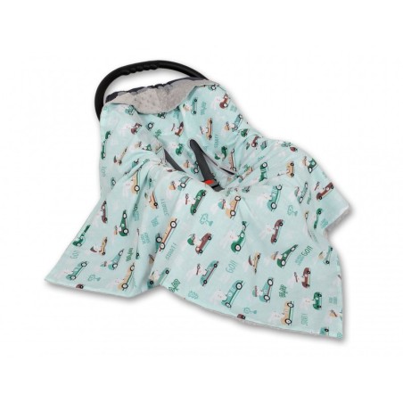 Turvahälli tekk, hall/mint jänesed