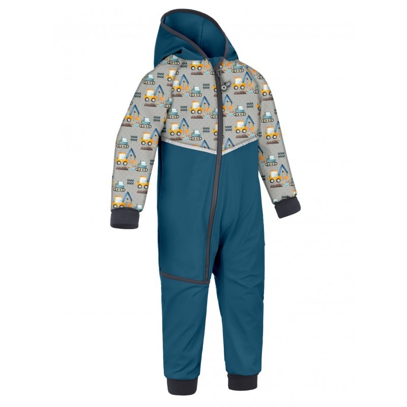 Softshell kombinesoon, cobalt/ehitus