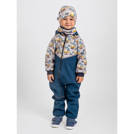 Softshell kombinesoon, cobalt/ehitus