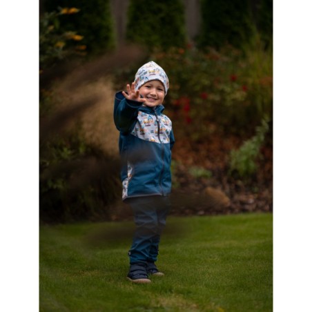 Laste softshell jope fliisvoodriga Basic, cobalt/ehitus
